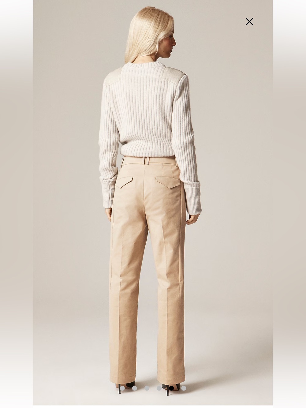 Alex Eagle X J.Crew Stretch Chino Pant Toasted Sesame Size 24 NWT - Picture 2 of 12